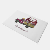Gepersonaliseerde gnomen in Wine Truck Whimsical T Deurmat (Schuin)