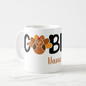 Gepersonaliseerde Gobble Koffiemok (Voorkant links)