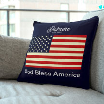 Gepersonaliseerde God Bless America Flag Sierkusse