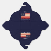 Gepersonaliseerde God Bless America vlag Bedankdoosjes (Ongevouwen)