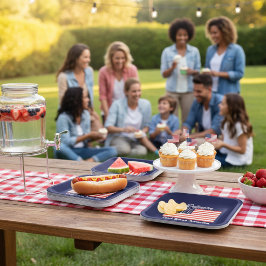 Gepersonaliseerde God Bless America vlag Papieren Bordje
