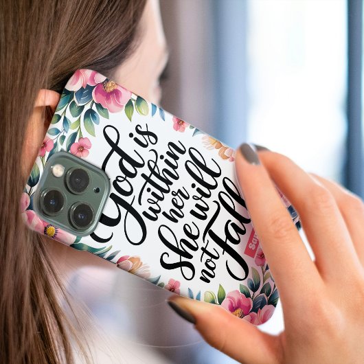 Gepersonaliseerde God is binnenin haar Christelijk Case-Mate iPhone Case
