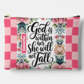 Gepersonaliseerde God is binnenin haar Christelijk Etui (Voorkant)
