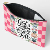 Gepersonaliseerde God is binnenin haar Christelijk Etui (Open)