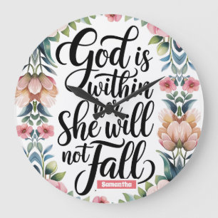 Gepersonaliseerde God is binnenin haar Christelijk Grote Klok