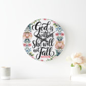 Gepersonaliseerde God is binnenin haar Christelijk Grote Klok (Huis)