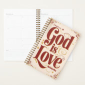 Gepersonaliseerde God is liefde Christelijk Planner (Display)