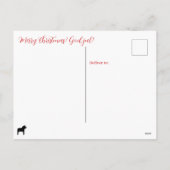 Gepersonaliseerde God jul! Christmas Dala Paard Feestdagenkaart (Achterkant)