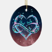 Gepersonaliseerde God zegende de gebroken weg die  Keramisch Ornament (Rechts)