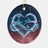 Gepersonaliseerde God zegende de gebroken weg die  Keramisch Ornament (Links)