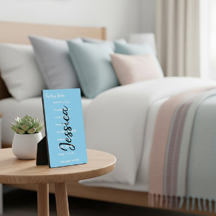 Gepersonaliseerde God zegt dat je bent, Schriften Fotoplaat