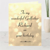 Gepersonaliseerde godfather Birthday Kaart (Voorkant)
