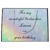 Gepersonaliseerde Godmoeder Birthday Groot Cadeauzakje (Voorkant)