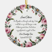 Gepersonaliseerde Godmother doop Dank u Ornament (Voorkant)