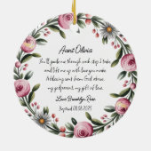 Gepersonaliseerde Godmother doop Dank u Ornament (Achterkant)