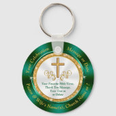 Gepersonaliseerde, godsdienstige partijvoordelen v sleutelhanger (Voorkant)