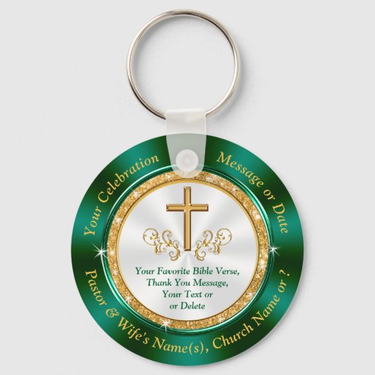 Gepersonaliseerde, godsdienstige partijvoordelen v sleutelhanger (Voorkant)