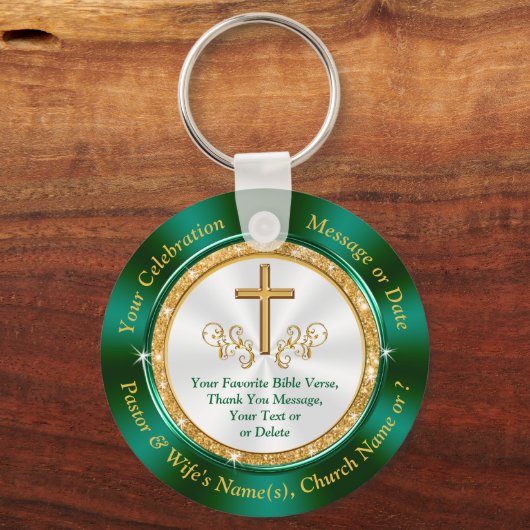 Gepersonaliseerde, godsdienstige partijvoordelen v sleutelhanger (Voorkant)