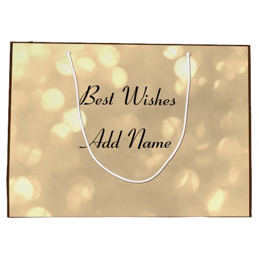 Gepersonaliseerde Godson Birthday Groot Cadeauzakje (Achterkant)