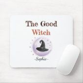 Gepersonaliseerde Goede Heks Halloween Mousepad Muismat (Met muis)