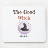 Gepersonaliseerde Goede Heks Halloween Mousepad Muismat (Voorkant)