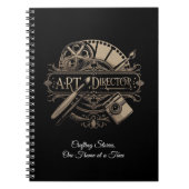 Gepersonaliseerde  Gold Art Director Spiral Notitieboek (Voorkant)