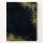 Gepersonaliseerde Gold Dust Mindfulness Notitieboek (Achterkant)