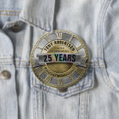 Gepersonaliseerde Gold en Silver Retirement Button (In situ)