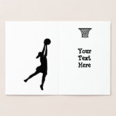 Gepersonaliseerde Gold Foil Netball Verjaardag Kaa Folie Kaarten (Binnen)