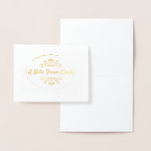 Gepersonaliseerde Gold Foil Note Kaart (Display)