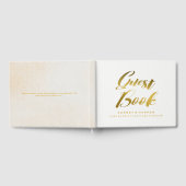 Gepersonaliseerde Gold Folie Wedding Guest Book Gastenboek (Volledig)