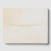 Gepersonaliseerde Gold Folie Wedding Guest Book Gastenboek (Achterkant)