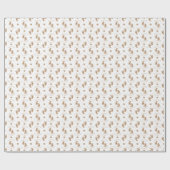 Gepersonaliseerde Gold Glitter Baby Feet Baby show Cadeaupapier (Vlak)