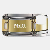 Gepersonaliseerde Gold Snare Drum Case-Mate iPhone Case (Achterkant (horizontaal))