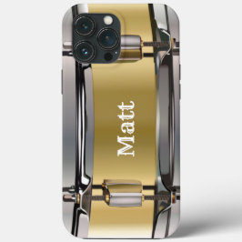 Gepersonaliseerde Gold Snare Drum Case-Mate iPhone Case