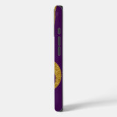 Gepersonaliseerde Gold Treble Clef Muziek paarse Case-Mate iPhone Case (Achterkant / Links)