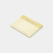 Gepersonaliseerde Golden Beige Grainy Texture Post-it® Notes (Schuin)