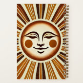 Gepersonaliseerde Golden  Boho Sun Gift Journal Notitieboek (Achterkant)