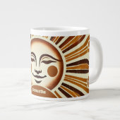 Gepersonaliseerde Golden Boho Sun Gift Mok (Voorkant rechts)