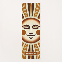 Gepersonaliseerde Golden  Boho Sun Gift Yogamat