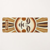 Gepersonaliseerde Golden  Boho Sun Gift Yogamat (Voorkant (horizontaal))