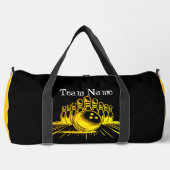 Gepersonaliseerde Golden Bowling Team Design Plunjezak (Voorkant)