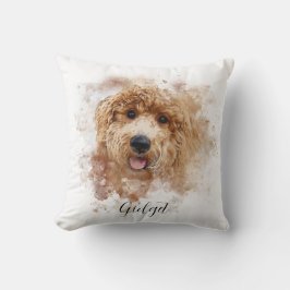 Gepersonaliseerde Golden Doodle/Cavapoo Kussen