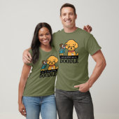 Gepersonaliseerde Golden Doodle Dog Artist Mannen T-shirt (Unisex)