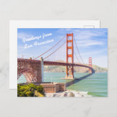 Gepersonaliseerde Golden Gate Bridge-landschapsfot Briefkaart (Voorkant / Achterkant)