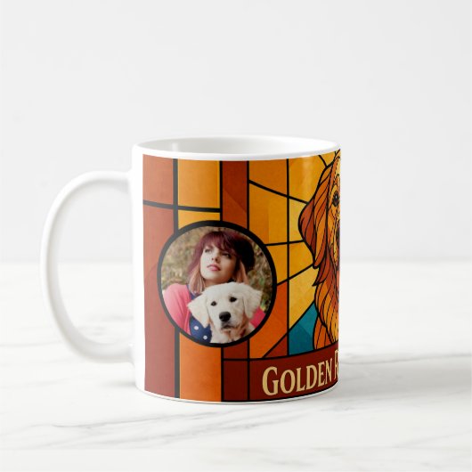 Gepersonaliseerde Golden Retriever Mom Mok - Custo (Links)