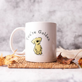 Gepersonaliseerde Golden Retriever Puppy Eenvoudig Koffiemok