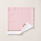 Gepersonaliseerde Golden Santa Hond Handdoek Set (Wasdoekje)