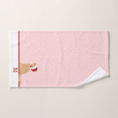 Gepersonaliseerde Golden Santa Hond Handdoek Set (Handdoek)