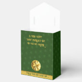 Gepersonaliseerde Golden Shamrock St. Patrick's Da Bedankdoosjes (Geopend)
